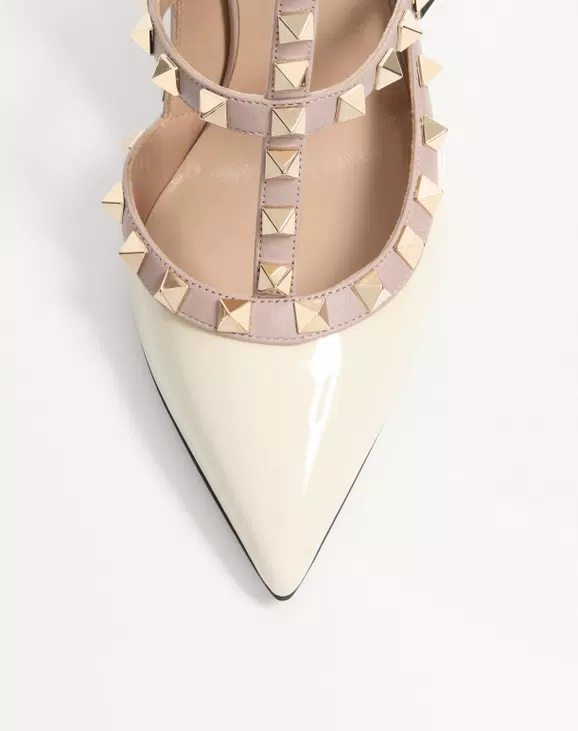 Valentino Patent Rockstud Caged Pump 100Mm - Image 3